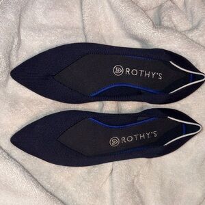 Rothy's Women's Navy and Black Flats